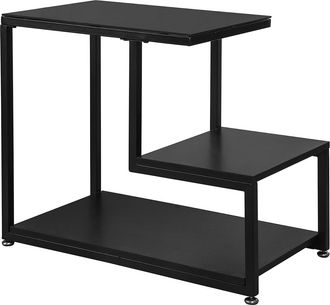 SoBuy Sobuy - Tavolino Divano Tavolino Soggiorno Tavolino Basso Nero 2 Pezzi Fbt65-sch