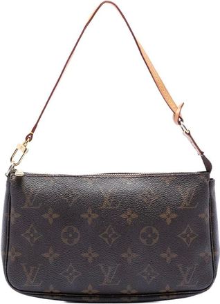 Louis Vuitton Pre-owned Shoulder Bags, female, Brown, Size: ONE SIZE Pre-owned Printed Pattern Handbag