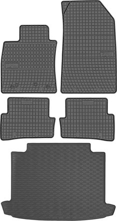 OEM Juego De Alfombrillas De Goma Para Renault Clio Iv Kombi (de Marzo De 2013 A Febrero De 2022) + Alfombrilla Para El Maletero