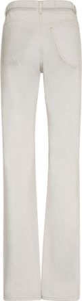 Maison Margiela Womens Chalk Denim Jeans - Light Grey Cotton - Size 26 (Waist)