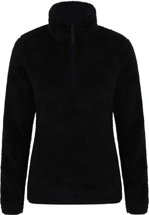 Mountain Warehouse Dames/Dames Teddy Fleece Quarter Zip Fleece Top (Zwart)