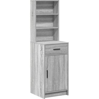 vidaXL Highboard Grey Sonoma 40 x 40.5 x 135 cm Engineered Wood vidaXL