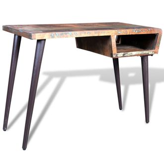 vidaXL Escritorio De Madera Reciclada Con Patas De Hierro Vidaxl