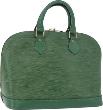 Louis Vuitton Alma Epi Green Leather Handbag (Pre-Owned)