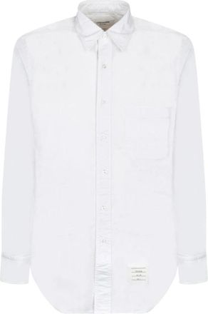 Thom Browne Klassiek Oxford overhemd - Heren - Zakelijke Overhemden - Wit - XL - Katoen - Overhemden