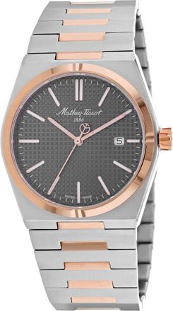 Mathey-Tissot Mens Zoltan Brown Dial Watch