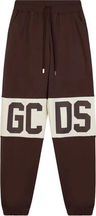 GCDS Joggingbroek - Heren - Sweatpants - Bruin - S - Katoen - Broeken