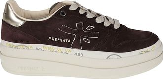 Premiata Brown Micol Calf Leather Sneakers