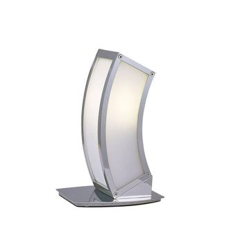 Netlighting Duna GU10 Table Lamp 1 Light L1SGU10 Polished Chrome in Grey