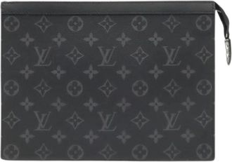 Louis Vuitton Pre-owned Vintage Clutch Bag - Heren - Vintage Clutch - Zwart - ONE Size - Vintage