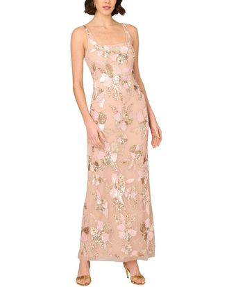 Aidan Mattox Embellished Maxi Dress