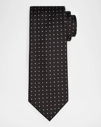 Tom Ford Men & apos;s Micro-Jacquard Silk Tie