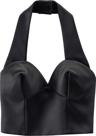 Marc Jacobs Sculpted Satin Halter Top