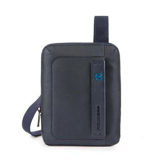 Piquadro Messenger Bags, male, Blue, Size: ONE SIZE Organised pocket cross-body bag with iPadmini
