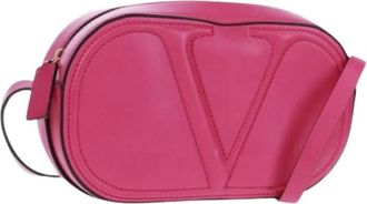 Valentino Pre-owned Vintage Schoudertas - Dames - Vintage Schoudertas - Roze - ONE Size - Leer - Vintage