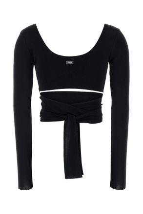 Ferragamo Nero Exterior: Viscose Maglieria Sweater