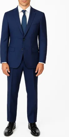 Zanetti Navy Trim Fit Mélange Suit at Nordstrom Rack, Size 38 Regular