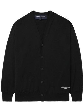 Comme Des Gar&ccedil;ons Vest met geborduurd logo - Zwart