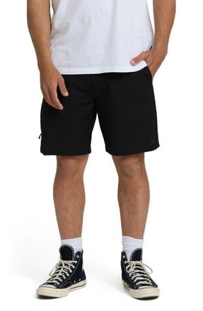 Billabong Surftrek Touring Shorts in Black at Nordstrom, Size 38