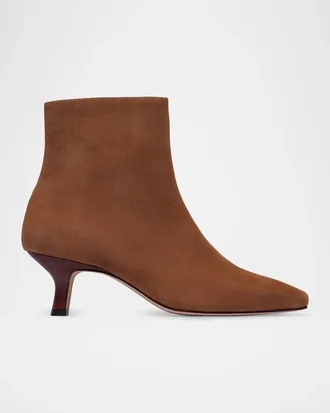 Bernardo 50mm Sanya Leather Ankle Booties