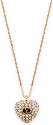 Valentino Garavani Coeur Royal Pavé Necklace - Gold - One Size