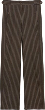 Ines De La Fressange Piotr Broeken - Dames - Straight fit broeken - Groen - XS - Katoen - Broeken