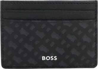 HUGO BOSS Zair Mn S Card - Heren - Portefeuilles - Zwart - ONE Size - Leer - Accessoires