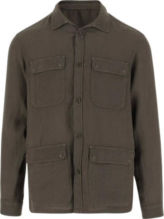 Herno Light Jackets, male, Brown, Size: XL Field Jacket