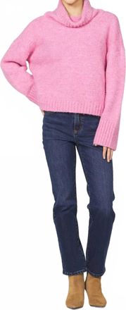 Dear John Denim Everly Cowl Neck Top In Pink