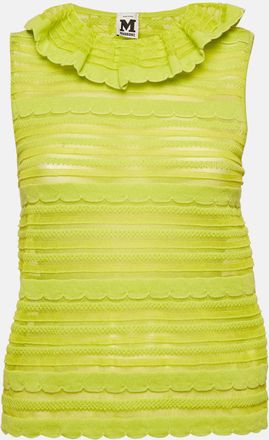 M Missoni Neon Green Knit Top