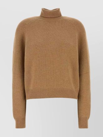 Fendi cashmere blend ribbed roll neck jumper