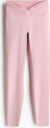 H&M Sports Leggings With Softmove in Mid Blush Pink at Nordstrom, Size Xx-Large