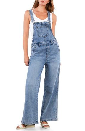 Wash Lab Denim Lucky Denim Overalls in Atlantic Blue at Nordstrom, Size X-Small