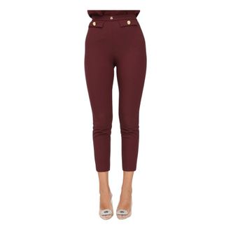 Elisabetta Franchi Mujer, Pantalones, Rojo, Talla: M