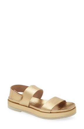 Pedro Garcia Jamili Slingback Platform Sandal in Gold Cervo at Nordstrom, Size 10.5Us