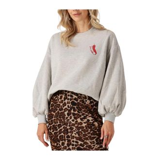 Ydence Sweater Just Chillin - Dames - Sweatshirts - Grijs - XL - Katoen - Hoodies & sweatvesten