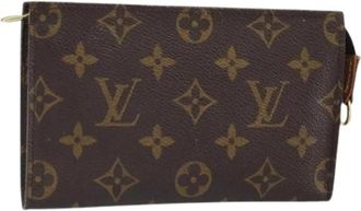 Louis Vuitton Pre-owned Canvas Pouch - Dames - Vintage Clutch - Bruin - ONE Size - Vintage
