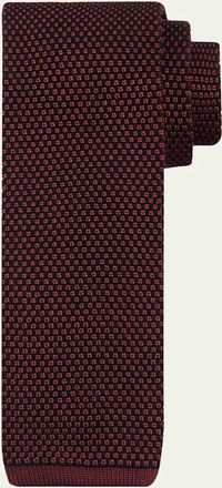 Brioni Mens Micro Motif Silk Tie