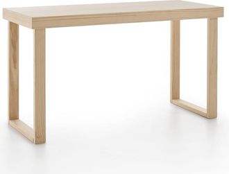 HOGAR 24 Escritorio de madera maciza natural, color natural