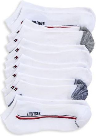 Tommy Hilfiger 6-Pack Athletic No-Show Socks in White at Nordstrom Rack