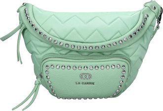 La Carrie Dark Wave Heuptas - Dames - Schoudertassen - Groen - ONE Size - Leer - Tassen