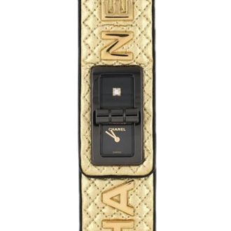 Chanel Pre-owned Vintage Polshorloge - Dames - Vintage Horloges - Zwart - ONE Size - Vintage