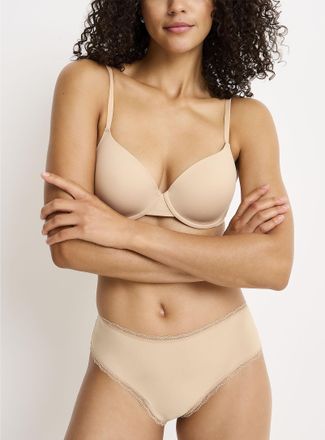 Miiyu Womens Lace trim microfibre Hipster Panties Recycled nylon