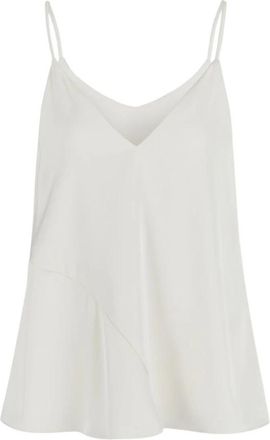 A|X Armani Exchange Top van matte satijnen stof - Dames - Tops zonder mouwen - Beige - S - Satijn - Tops