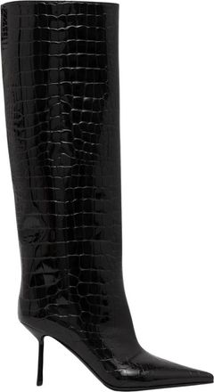 Le Silla Stivale Bella - Dames - Laarzen met Hak - Zwart - 38 EU - Leer - Schoenen