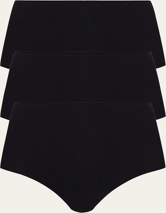 Commando Classic High-Rise Microfiber Bikini Briefs, Pack of 3