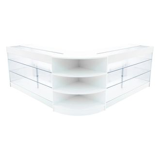 MonsterShop Apollo LED Shop Counter Set LM60 & 2 x K1500 - White