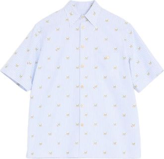 Valentino Garavani Camicia Le Chat De La Maison - Blu