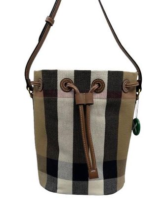 Burberry Striped Bucket Bag