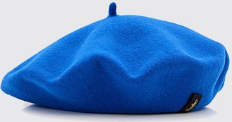 Borsalino Pure Wool Beret with Applied Logo